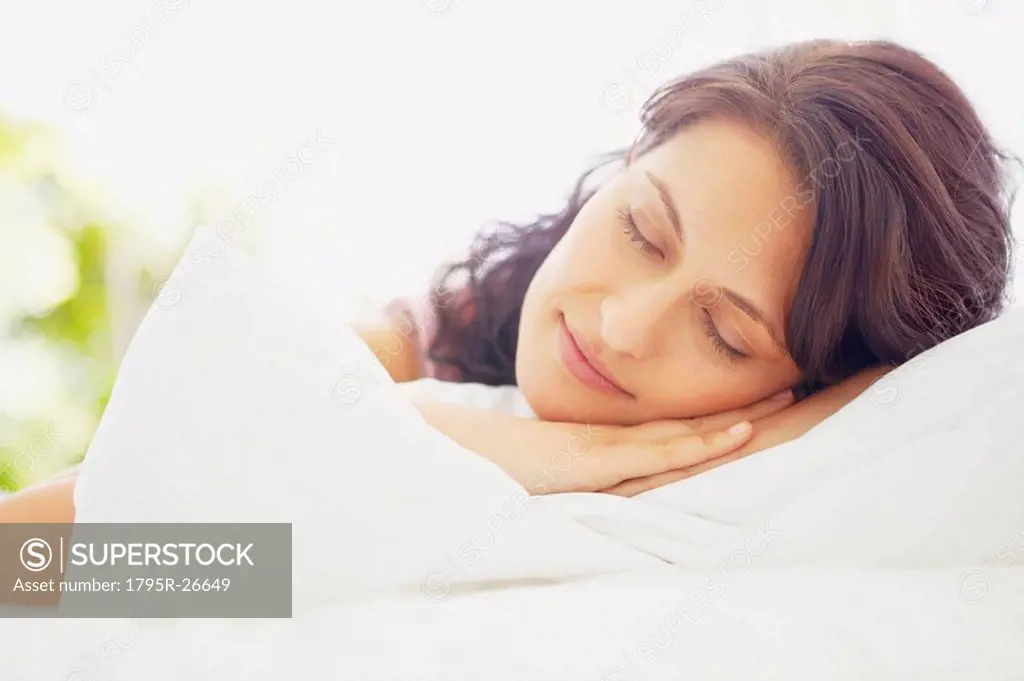 Woman napping