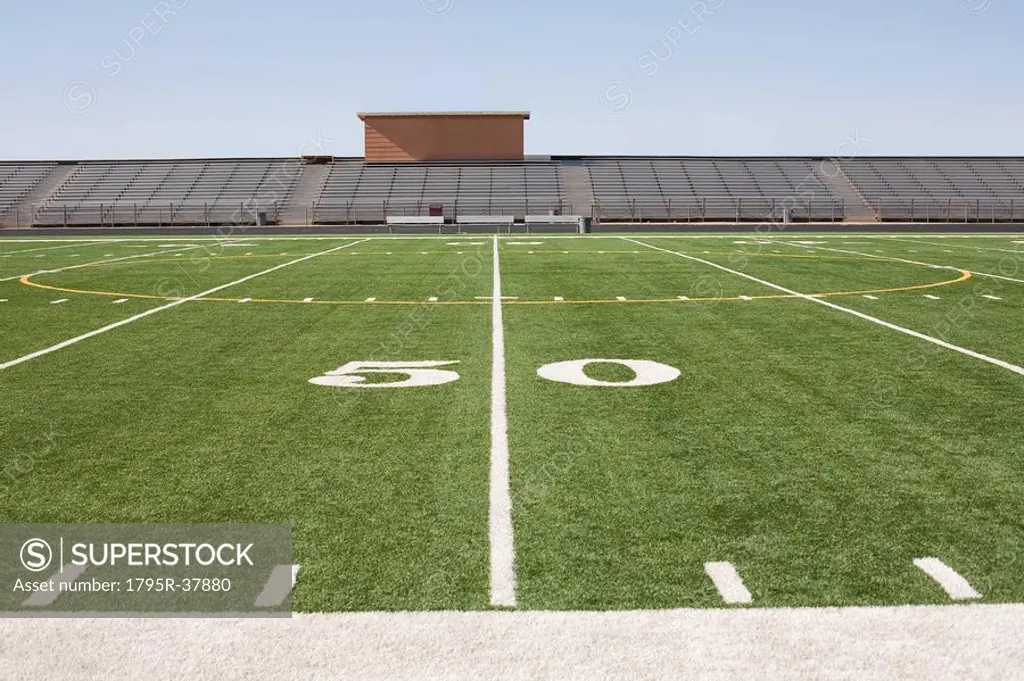 Football field and stadium