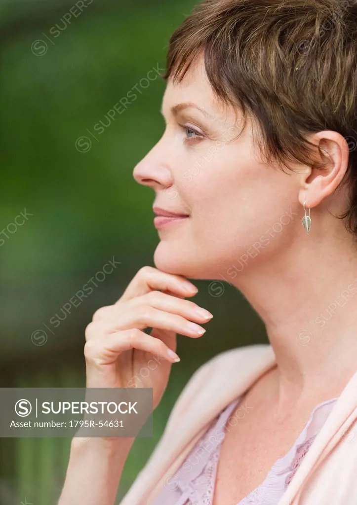 profile of mature woman