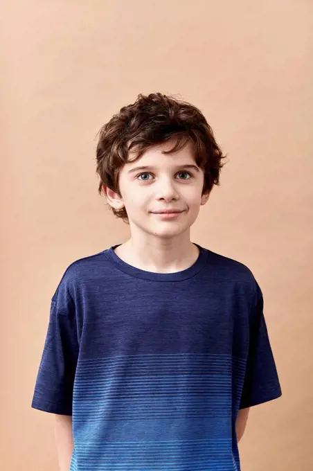 Studio portrait of boy