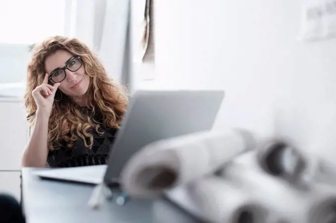 Woman working in office