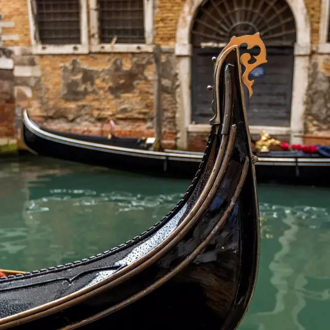 Gondola on Grand Canal in Venice, Italy