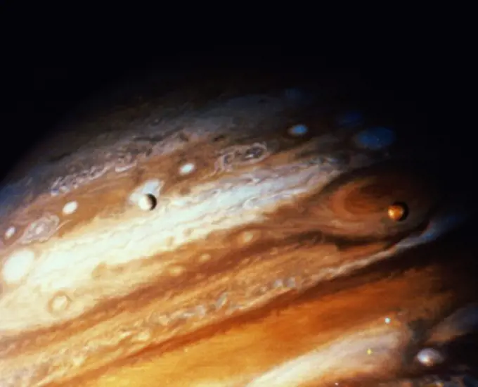 Jupiter planet viewed from Voyager