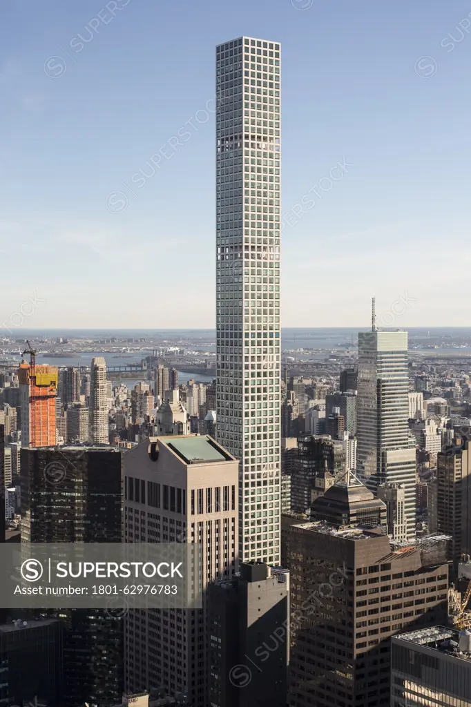 View of 432 Park Avenue and neighbouring buildings. New York Cityscapes 2017, New York City, United States. Architect: various, 2017.