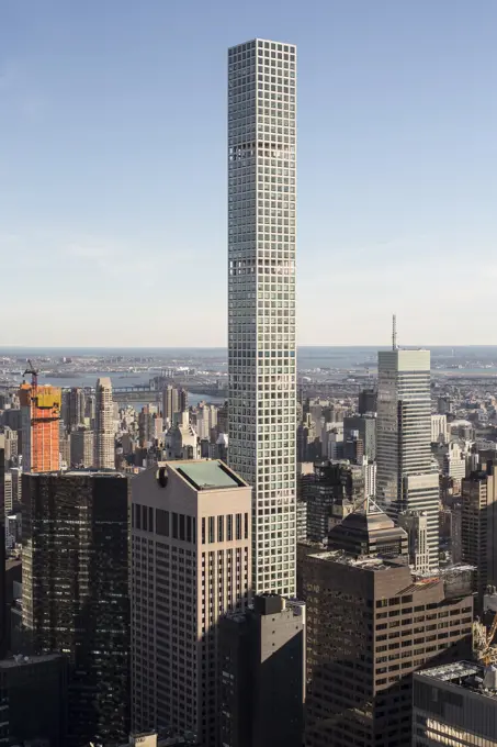 View of 432 Park Avenue and neighbouring buildings. New York Cityscapes 2017, New York City, United States. Architect: various, 2017.