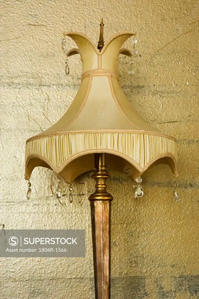 Detail of Ornate Gold Lamp Shade