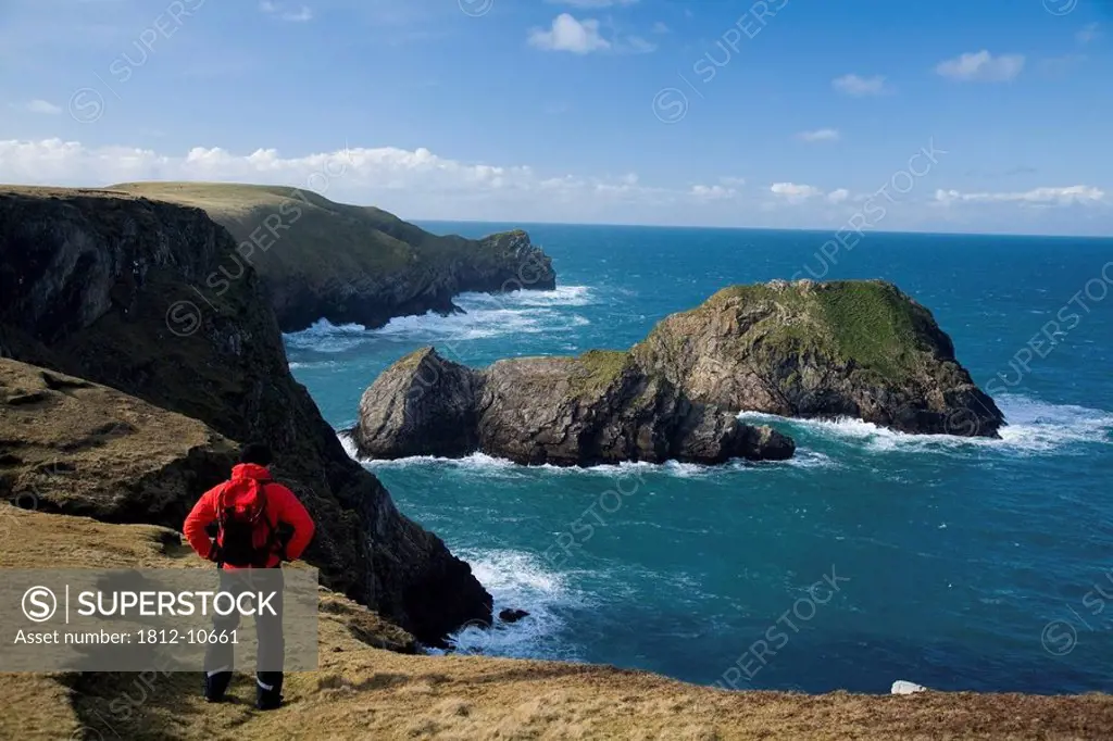 North Mayo Sea Cliffs, County Mayo, Ireland, Walking along the Carrowteige Loop Walks