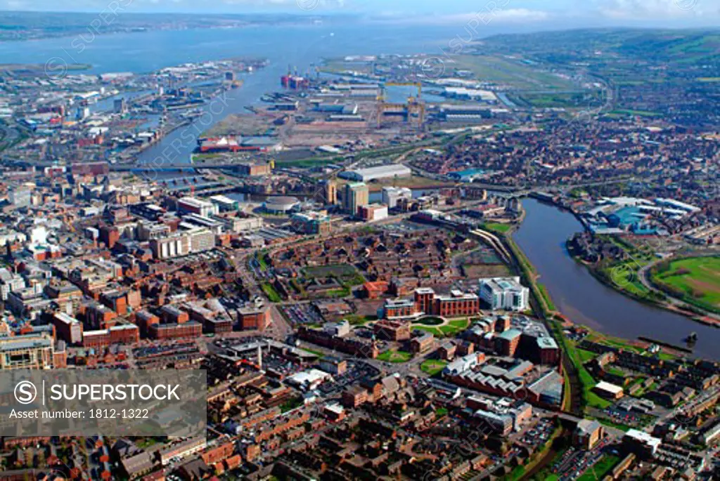 Aerial View of Belfast, Ireland