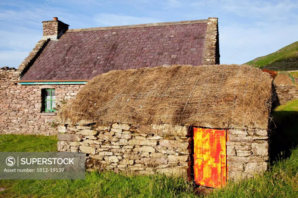 Traditional Rural Irish Cottage; Ballinskelligs, County Kerry, Ireland