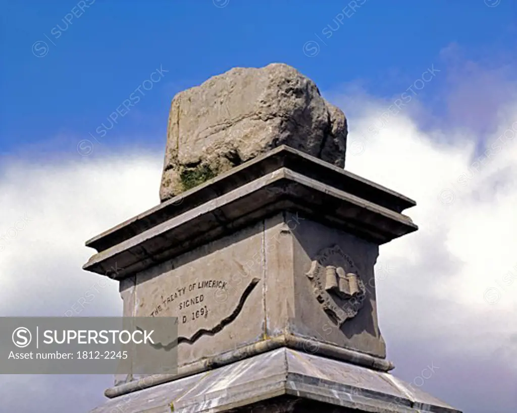 The Treaty Stone, Limerick City, Co Limerick, Ireland, site of the signing of the Treaty of Limerick