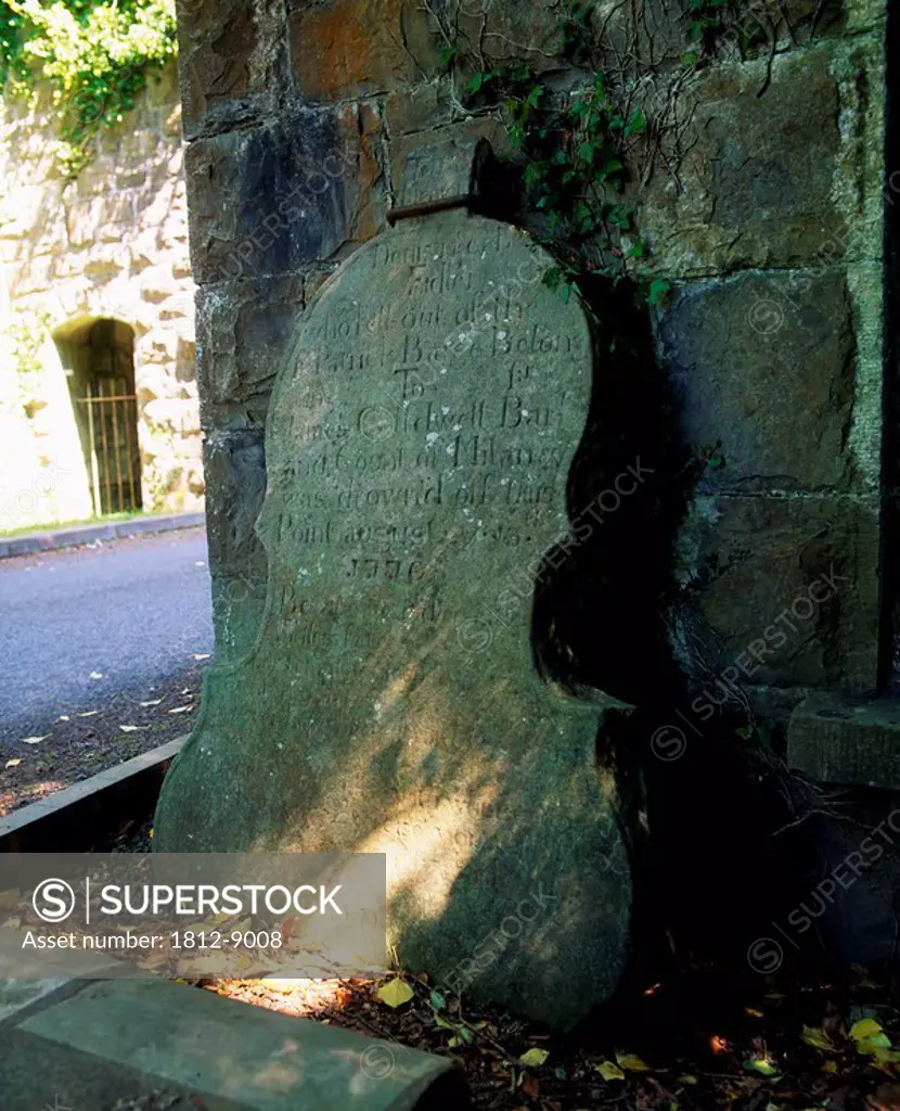 Castle Caldwell, Castle Caldwell Forest, Co Fermanagh, Ireland, 17th Century castle at the Fiddler´s Stone