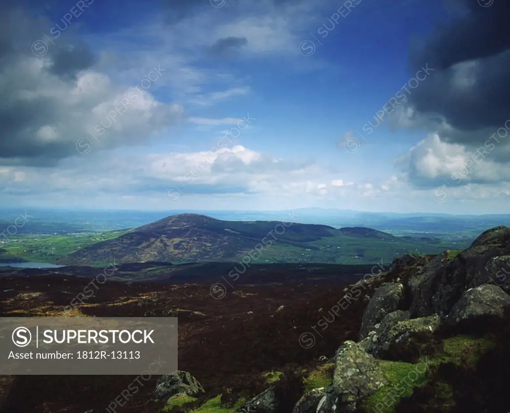 Co Armagh, Camlough Mountain, from Slieve Gullion, Ireland