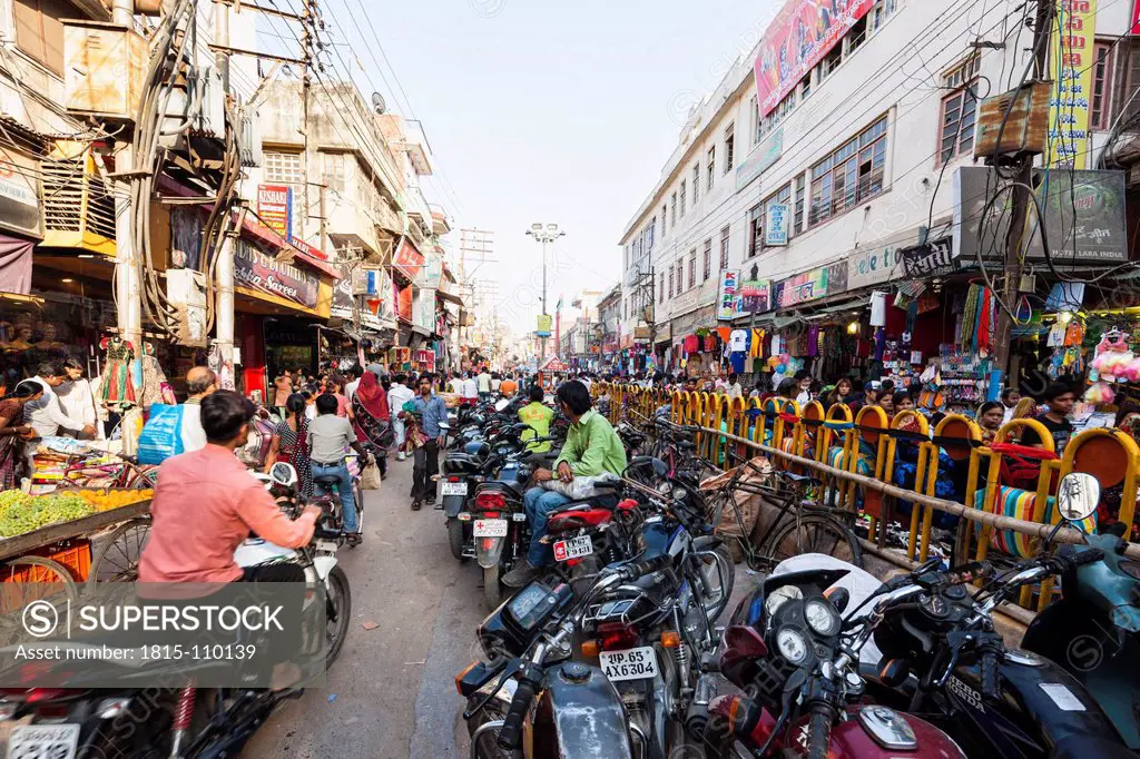 India, Uttar Pradesh, Banaras, Traffic in Varanasi