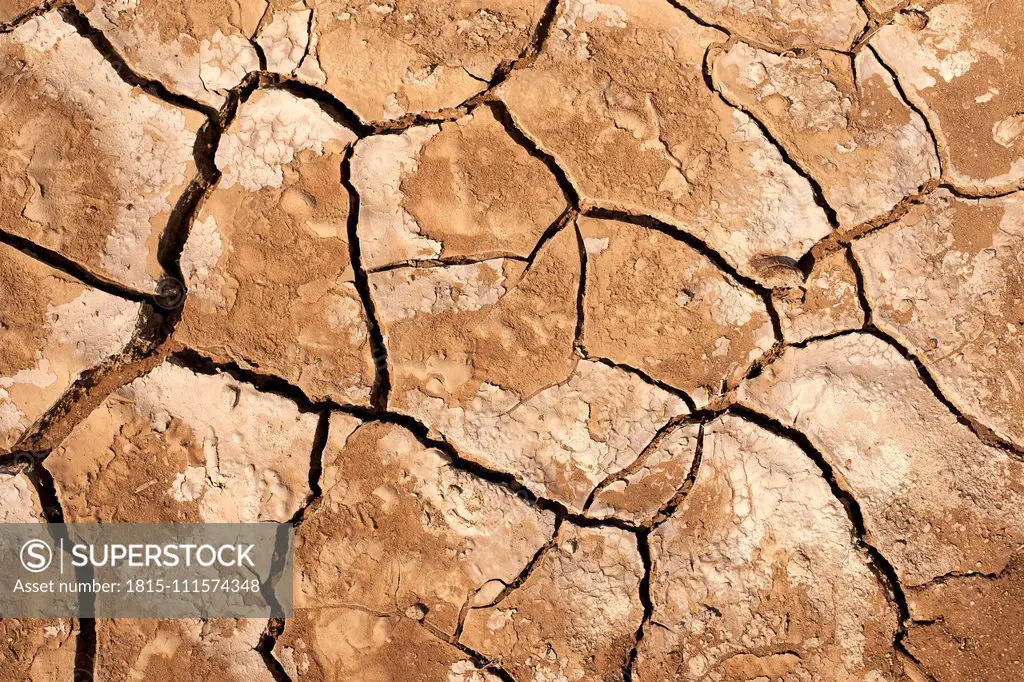 Cracked dry ground, Namib Province, Angola.