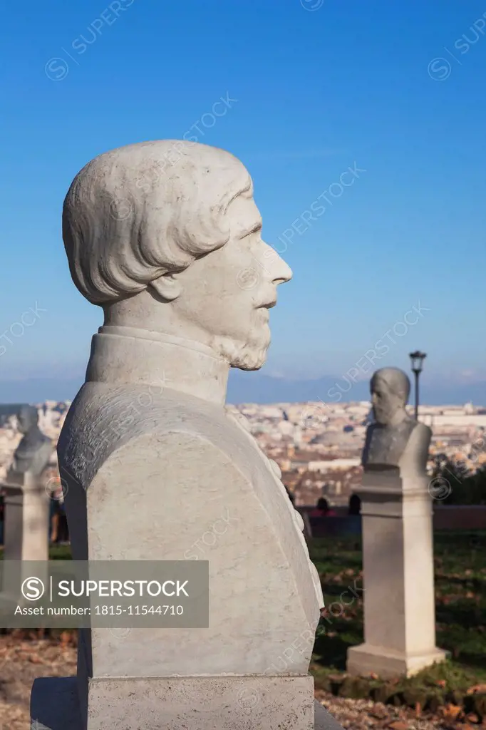 Italy, Rome, Monte Gianicolo, Sculpture Park