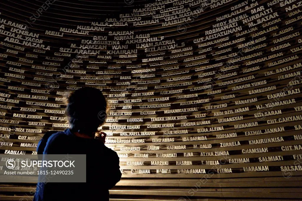 Indonesia, Banda Aceh, Aceh Tsunami Museum, names of victims