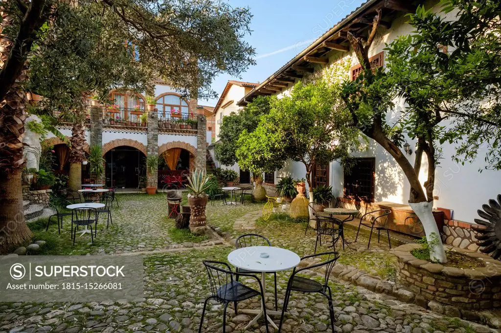 Albania, Tirana, osman house of Sali Shijaku, courtyard