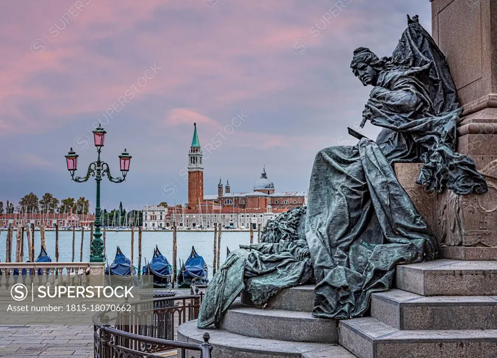 Italy, Veneto, Venice, Monument to king Victor Emmanuel II