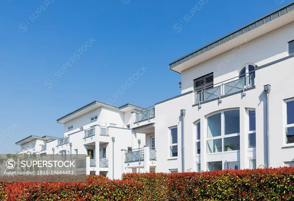 Germany North Rhine Westphalia Cologne Row of identical houses