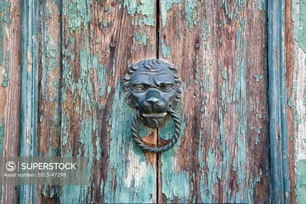 Italy, Venice, Door knocker, close up