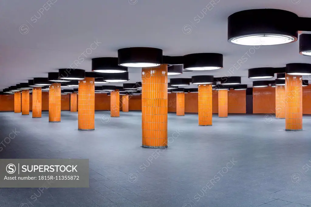 Germany, Berlin, unfinished subway station at the international congress centrum