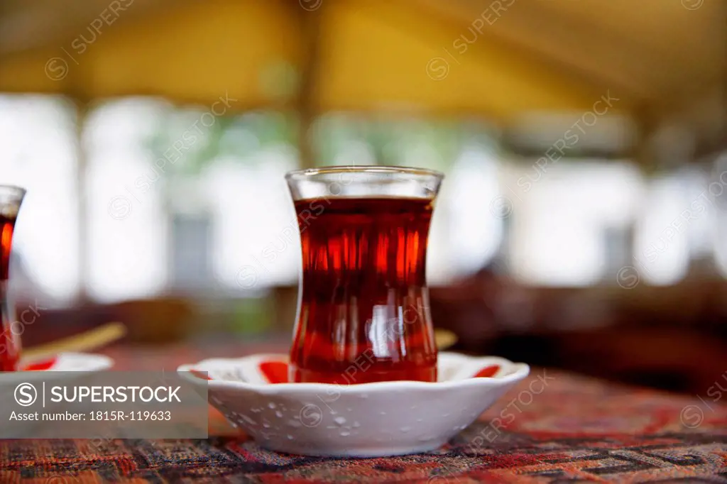 Europe, Turkey, Istanbul, Glass of cay