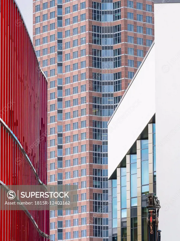 Germany, Frankfurt, front and windows of the Exhibition tower