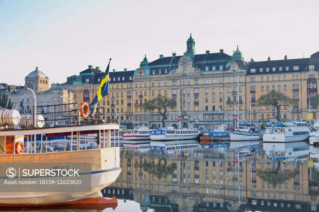 Sweden, Stockholm, View on the Strandvaegen