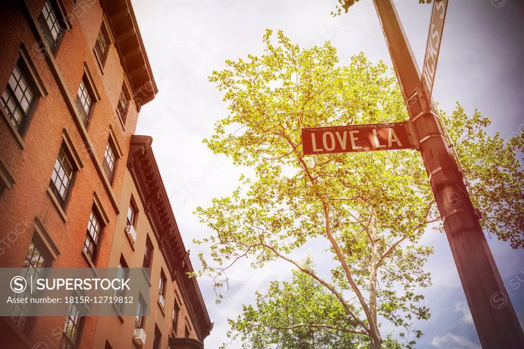 USA, New York City, Brooklyn Heights, Love Lane