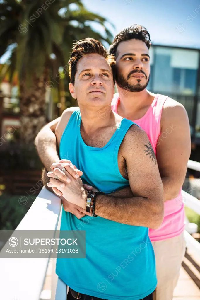 Portrait of gay couple