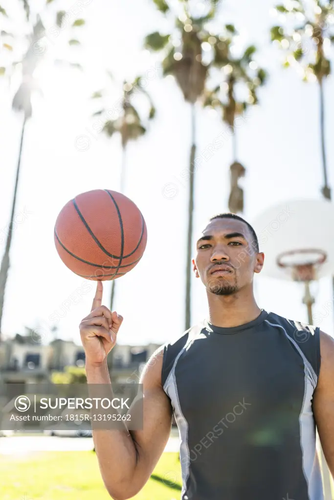 USA, Los Angeles, basketball training