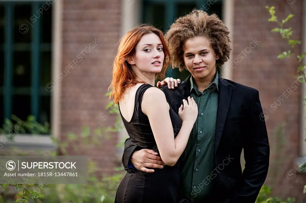 Portrait of lesbian couple in love