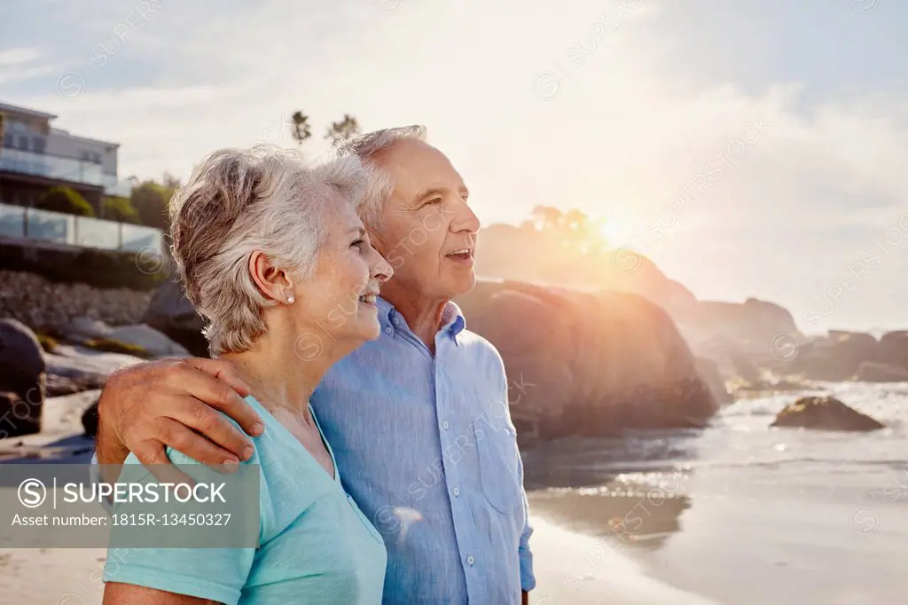 Senior couple on the beach