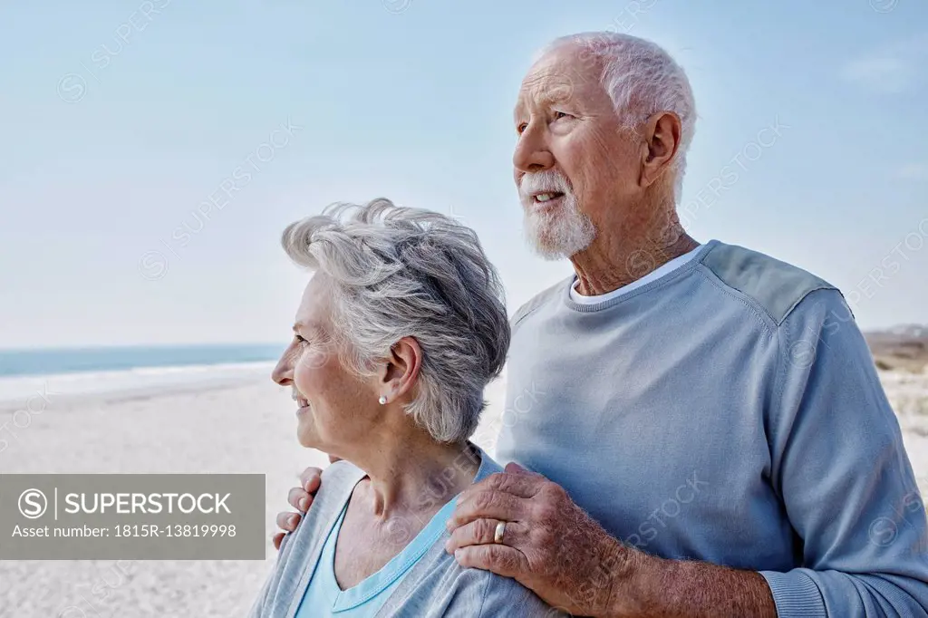 Senior couple on the beach