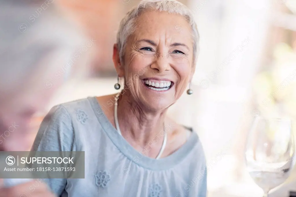 Portrait of happy senior woman