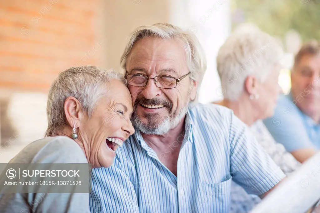 Portrait of senior couple having fun