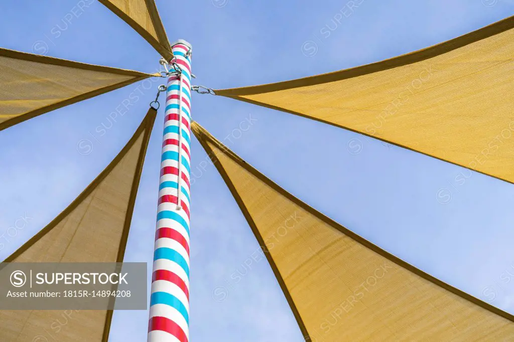 Awnings against sky