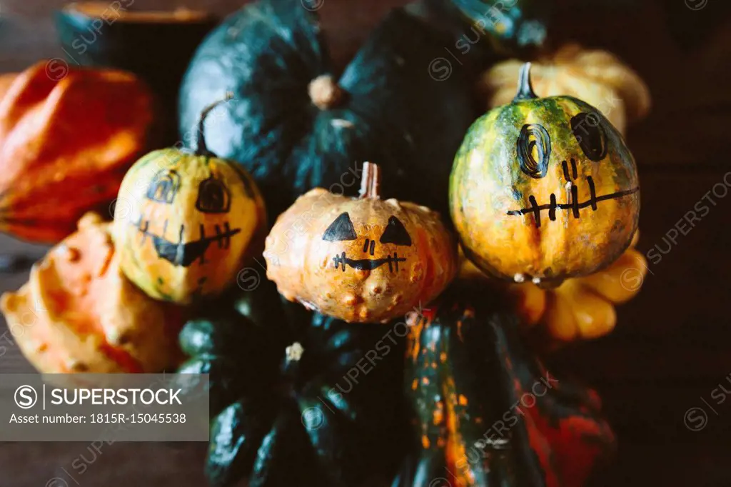 Painted Jack O'Lanterns