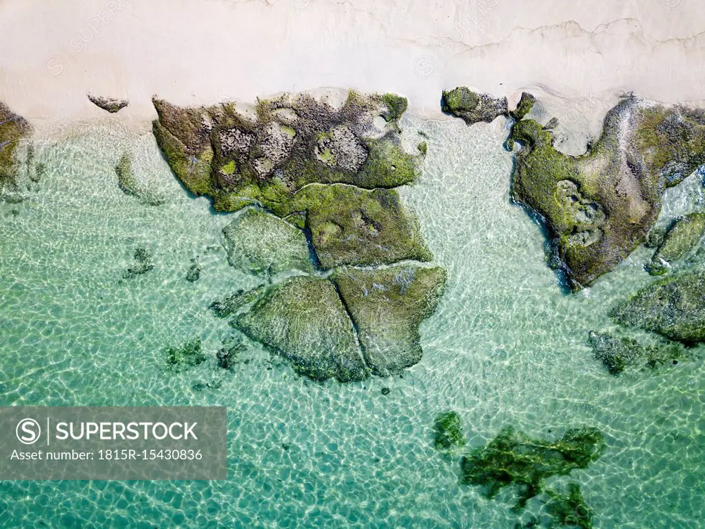 Indonesia, Bali, Aerial view of Karma beach