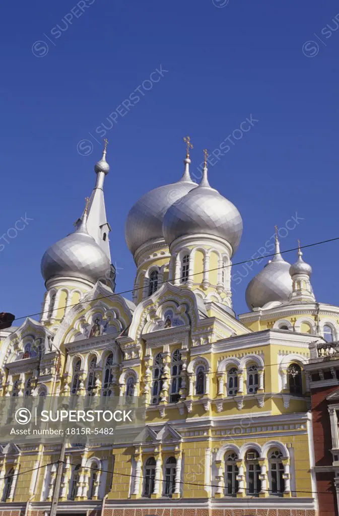 Odessa, onion spires of Pantelejmonos Church, Ukraine