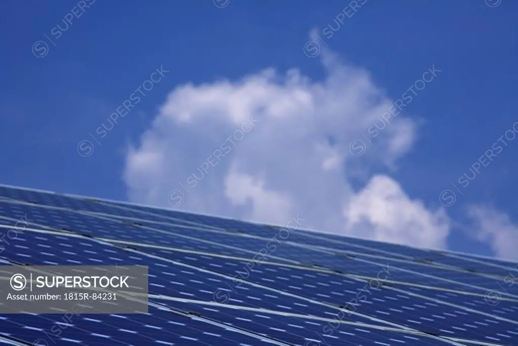 Germany, Upper Bavaria, Solar panels on roof