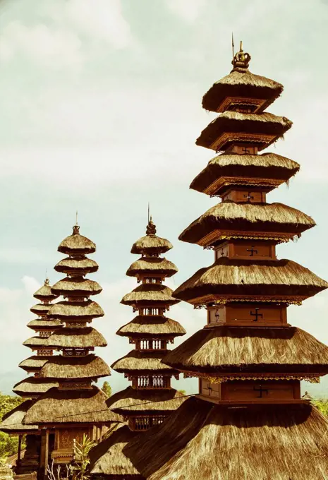 Indonesia, Bali, View of pagoda in Mother Temple of Besakih