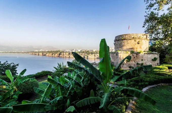 Turkey, Middle East, Antalya, Kaleici, View of the castle