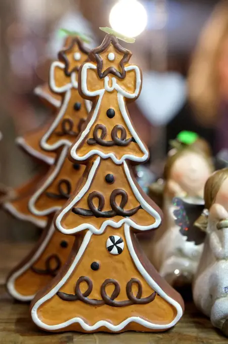 Germany, Cookies with christmas tree shaped, close up