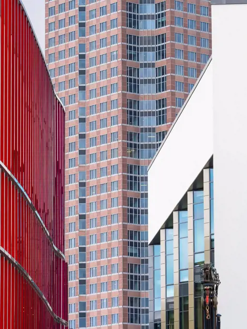 Germany, Frankfurt, front and windows of the Exhibition tower