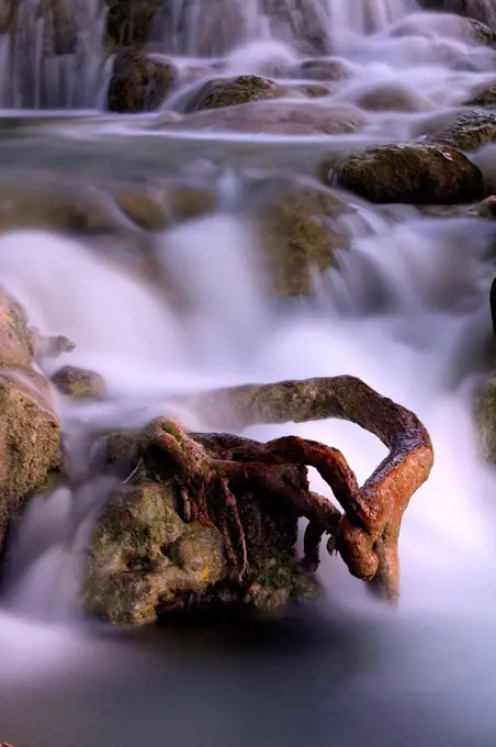 Spain, Albacete, Lagunas de Ruidera, Waterfalls of Guadiana river