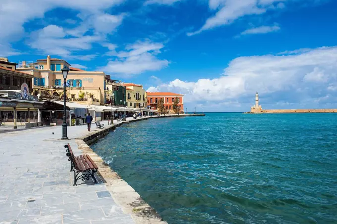 Greece, Crete, Chania, Venetian harbour