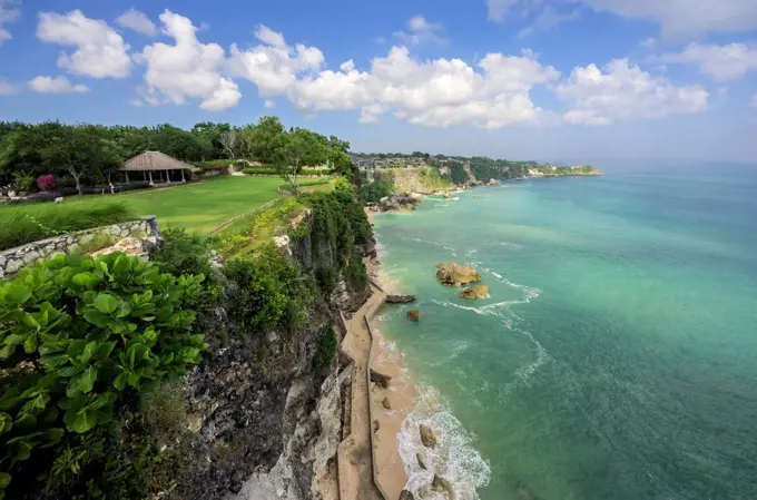 Indonesia, Bali, Jimbaran, Indian Ocean, View to coast