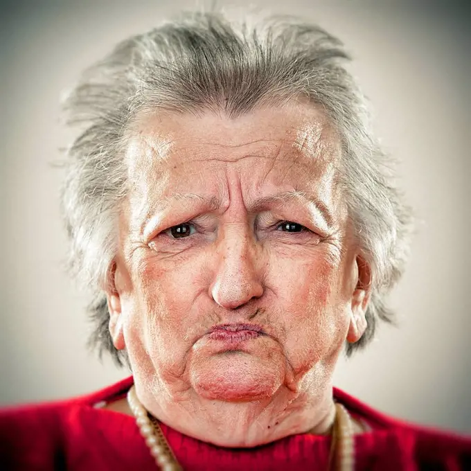 Portrait of an elderly lady