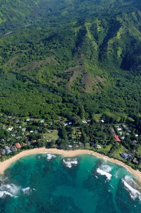 USA, Hawaii, Kauai, North Coast, aerial view